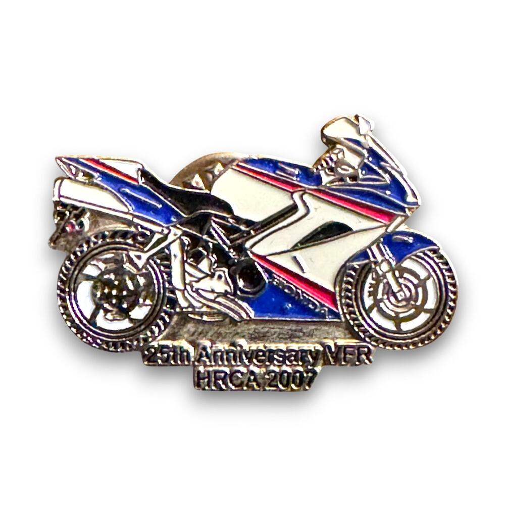 Honda Riders Club of America HRCA 2007 25th Anniversary Motorcycle Pin
